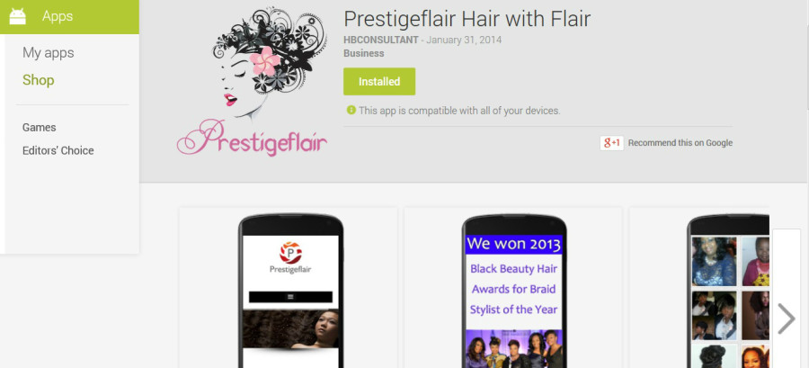 Prestigeflair Google App